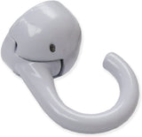 Indoor/Outdoor Elephant Hook Ceiling Hanger, White