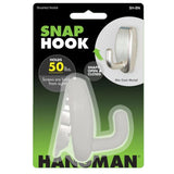 Heavy Duty Snap Hook Brushed Nickel Wall Hanger