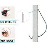 J Picture Hook Stainless Steel with ThumbSaver x 4 Monkey Wall