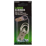 Large Picture Frame D-Rings 2 Pack