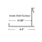 Floating Wall Shelf 450mm (18") White No Stud Easy Hang 